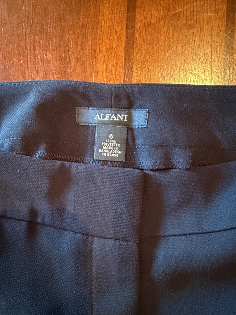 Alfani Black Boot Cut Dress Pants - Picture 3 of 3
